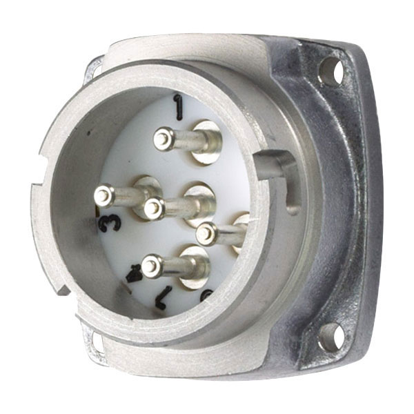 09-28047-185 - PNHT INLET METAL SIZE 1 IP 44 3P+N+G 30A 277/480 VAC 60 Hz HIGH TEMPERATURE